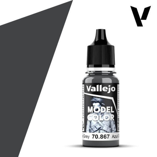 Vallejo  Model Colour Dark Blue Grey 70.867 18ml Paint Dropper Bottle