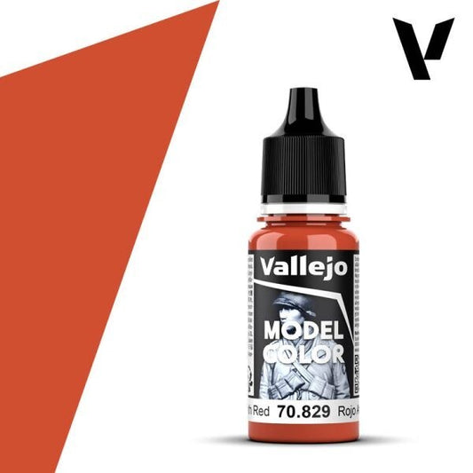 Vallejo  Model Colour Amarantha Red 70.829 18ml Paint Dropper Bottle
