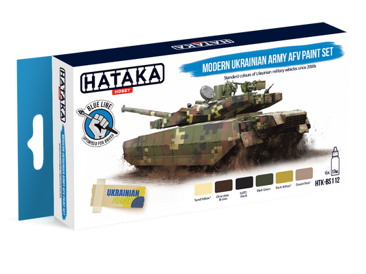 HTK-BS112 Hataka Blue Line Modern Ukrainian AFV Paint Set product image