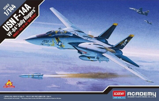 Grumman F-14 Tomcat 'Jolly Rogers' USN Model Kit By Academy Scale 1:144 12626