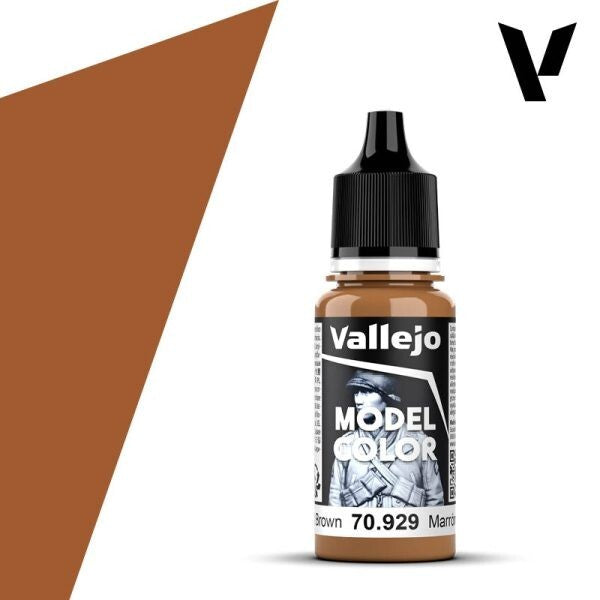 Vallejo  Model Colour Light Brown 70.929 18ml Paint Dropper Bottle