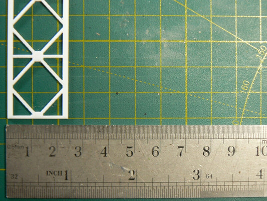 ABS Styrene Plastic Lattice Truss Model Railway Building 10-24mm 500mm Length