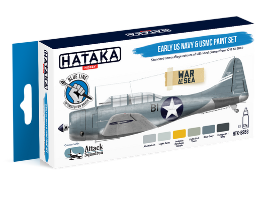 HTK-BS53 Hataka Early US Navy & USMC Paint Set product image
