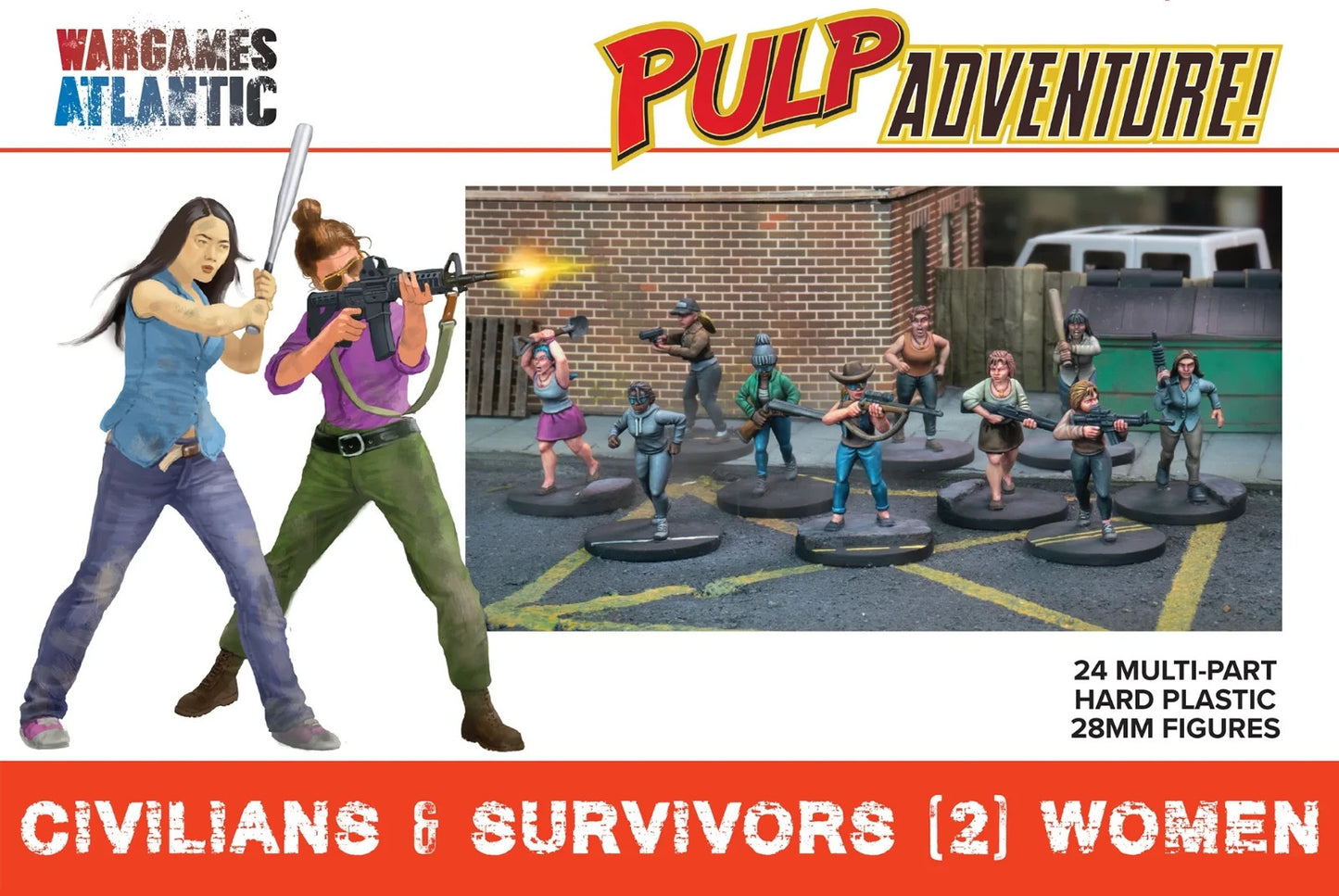 Wargames Atlantic Civilians & Survivors (2): Women 28 mm box art