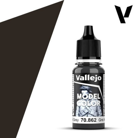 Vallejo  Model Colour Black Grey 70.862  18ml Paint Dropper Bottle