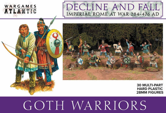 Wargames Atlantic Goth Warriors 30x Historical Miniatures FREE POST
