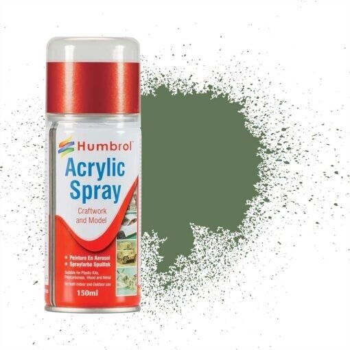 HUMBROL Spray Paints And Lacquers Acrylic Enamel Mini Cans 150ml