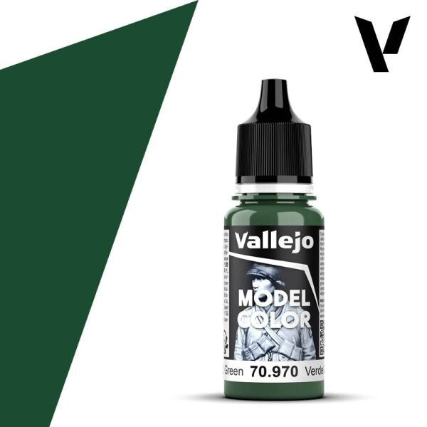 Vallejo  Model Colour Deep Green 70.970 18ml Paint Dropper Bottle
