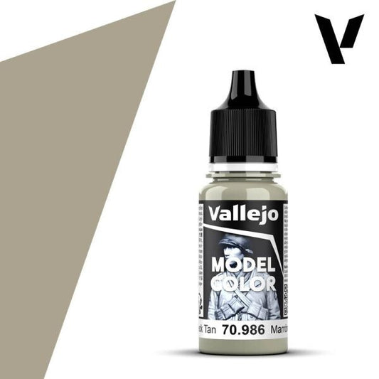 Vallejo  Model Colour Deck Tan 70.986 18ml Paint Dropper Bottle