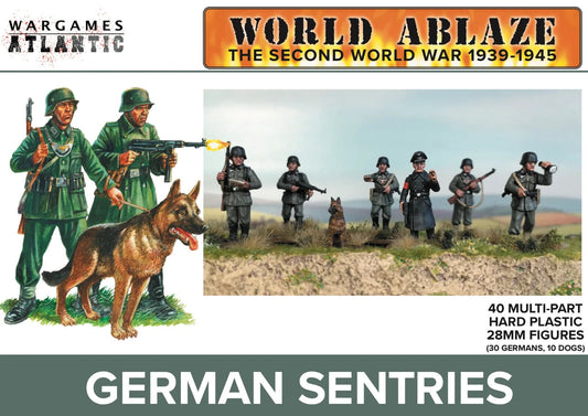 Wargames Atlantic German Sentries 40x Miniatures WW2 1939-1945 FREE POST