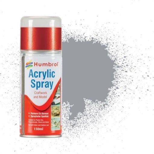 AD6064 Humbrol No 64 Grey Spray Paint 150ml