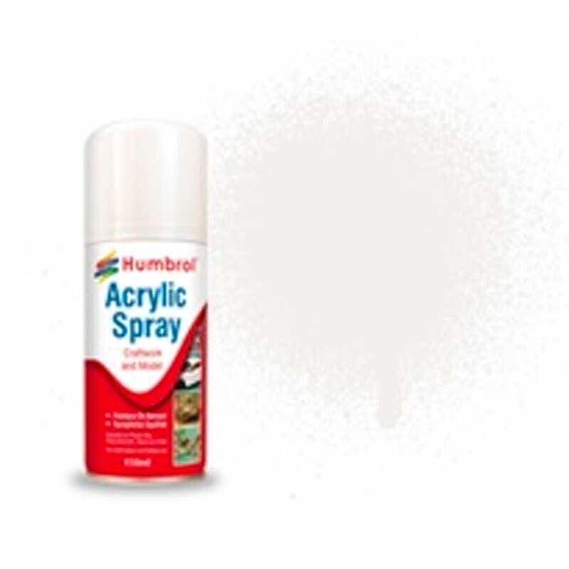AD6135 135 Humbrol Acrylic Satin Varnish Spray Paint 150ml