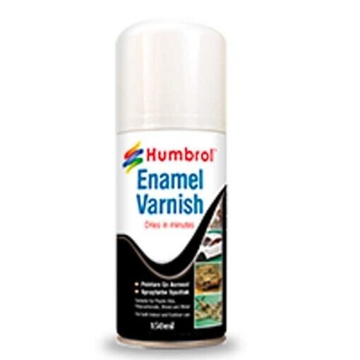 AD6999 135 Humbrol Enamel Satin Varnish Spray Paint 150ml