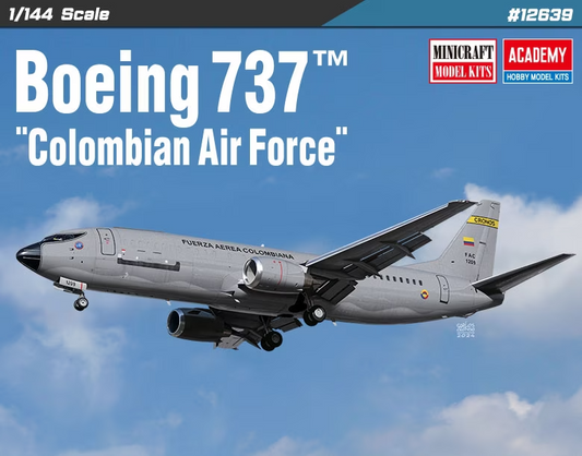Boeing 737 Colombian Air Force Model Kit By Academy Scale 1:144 12639