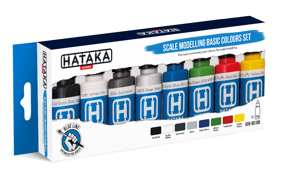 HTK-BS100 Hataka Scale Modelling Basic Colours Set product image