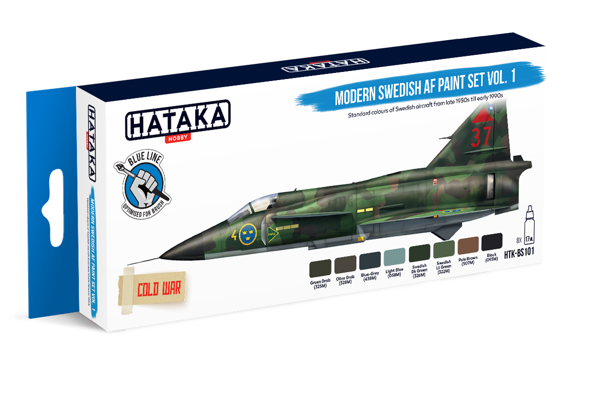 HTK-BS101 Hataka Modern Swedish AF Paint Set Vol.1 product image