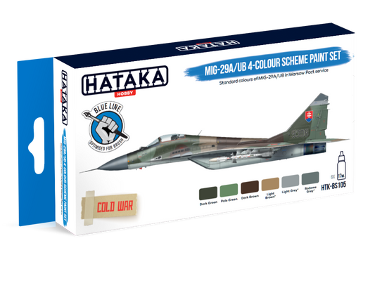 HTK-BS105 Hataka MiG-29A-UB 4-colour Scheme Paint Set product image