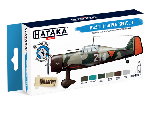 HTK-BS107 Hataka WW2 Dutch AF Paint Set Vol.1 product image