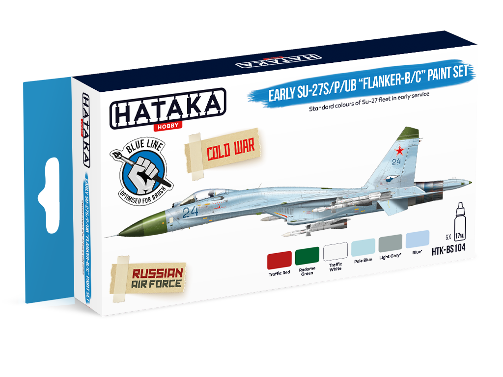 HTK-BS10 Hataka Early Su-27S-P-UB Flanker-B-C Paint Set product image