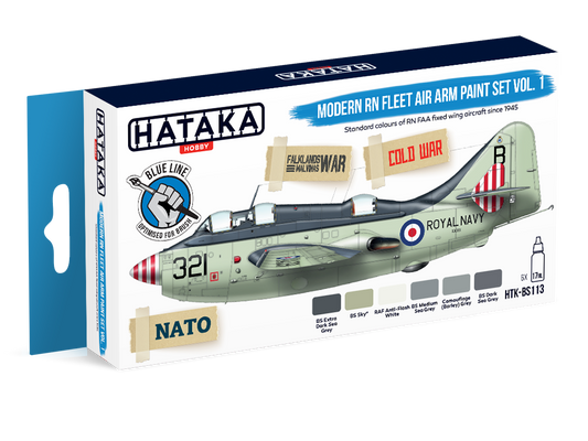 HTK-BS113 Hataka Modern RN Fleet Air Arm Paint Set Vol.1 product image