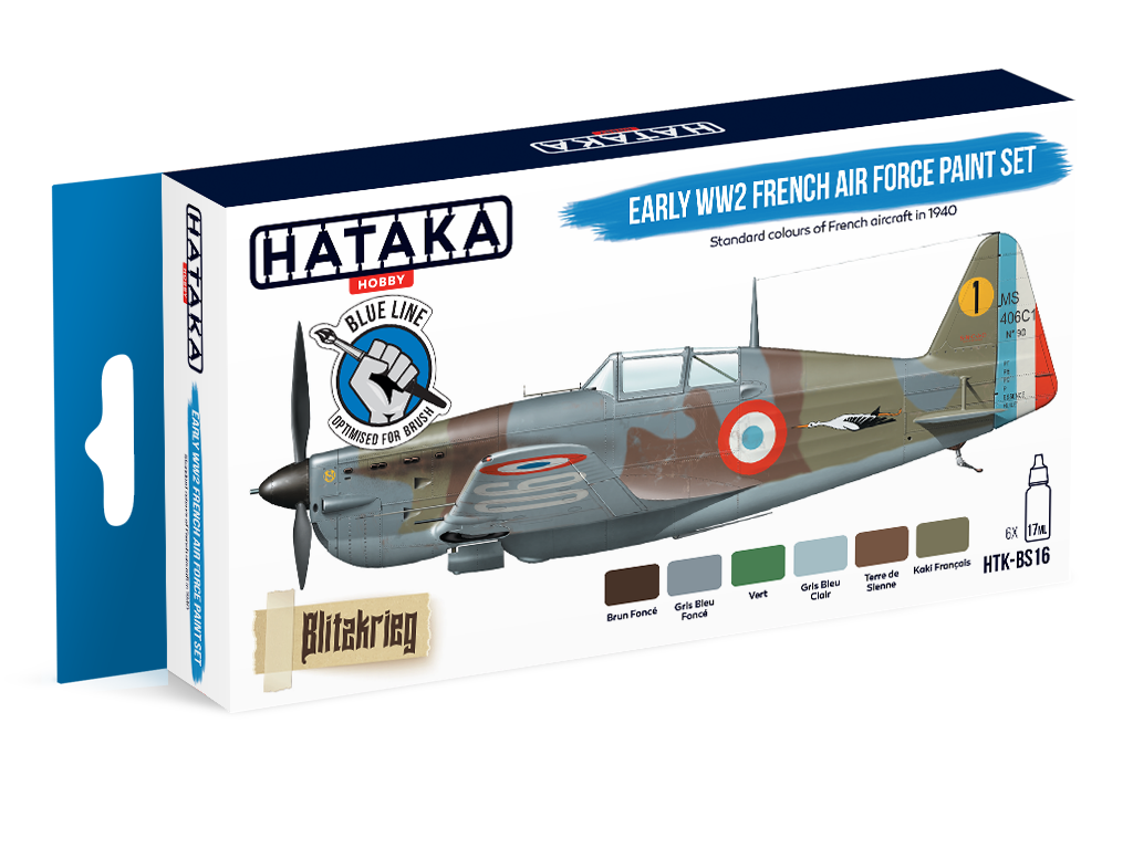 HTK-BS16 Hataka Early WW2 French Air Force Paint Set product image