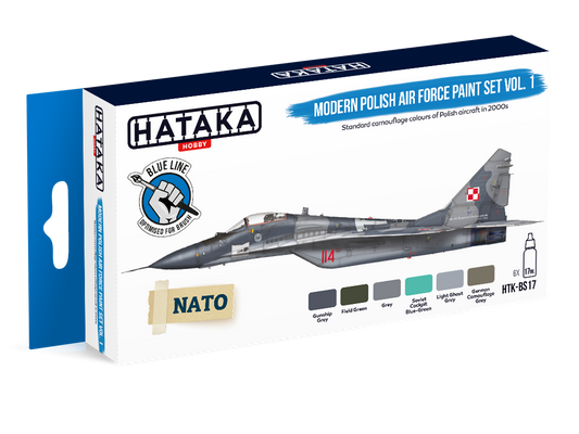 HTK-BS17 Hataka Modern Polish Air Force Paint Set Vol.1 product image