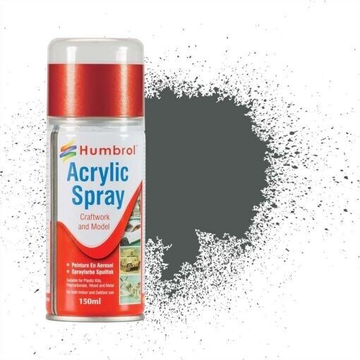 Humbrol No 27 Sea Grey 150ml Enamel Spray Paint Can for Aircraft and Naval Model Kits
