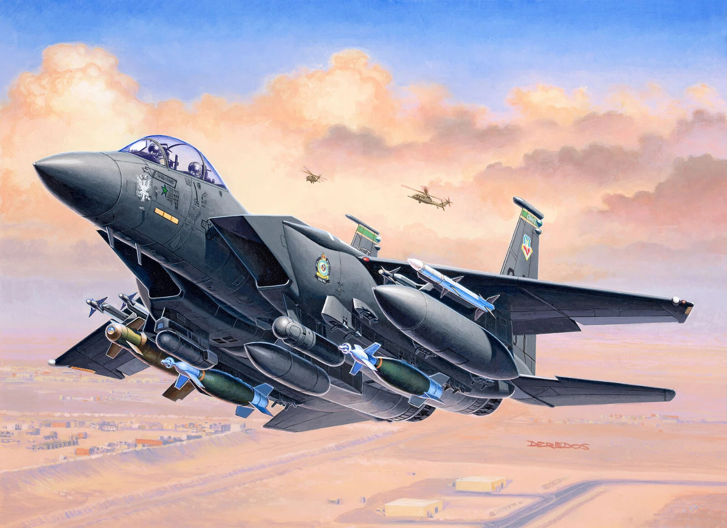 F-15 Strike Eagle With Bombs USAF Model Kit By Revell Scale 1:144 R03972