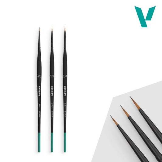 Vallejo Detail Definition Set Sizes 4/0 3/0 2/0 for sharp definition